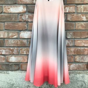 strapless ombre dress